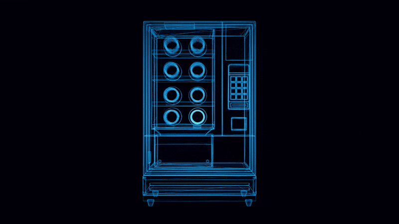 Smart vending machine wireframe